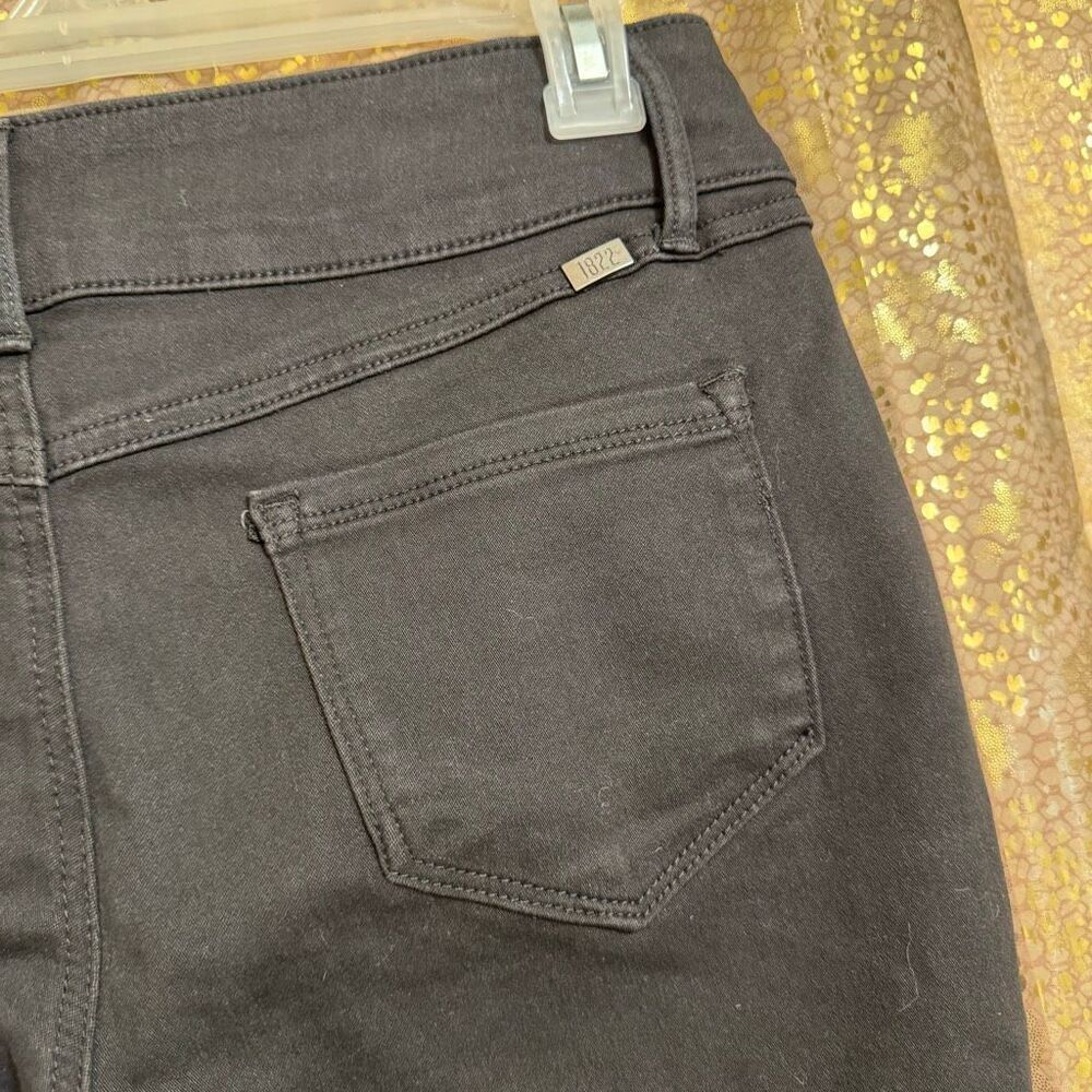 1822 Denim Gia Ankle Skinny Jeans Soft Stretchy Black NWT 12 Petite - Picture 7 of 11